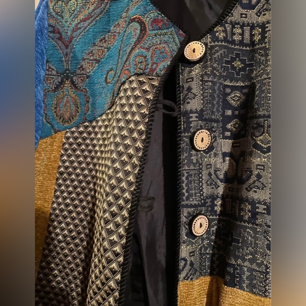 Chic Multicolor Patchwork Blazer - image 4